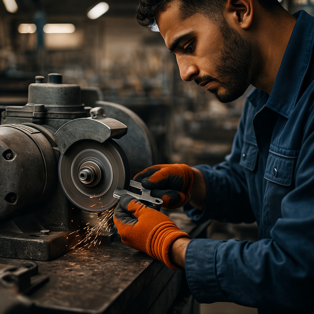 Lijado, pulido y recuperación de piezas metálicas